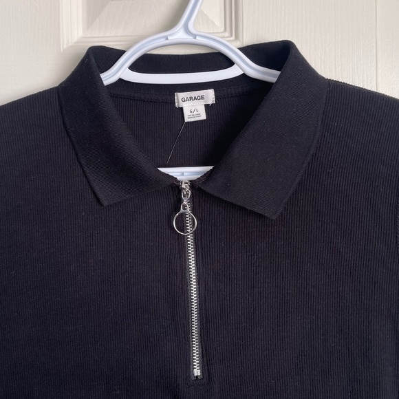 Collared Zip Tee - Picture 3 of 3